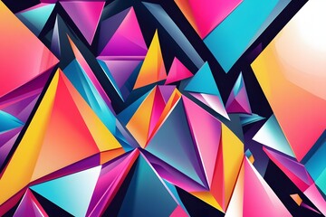 Fototapete - Abstract creative geometric background design.