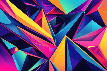 Fototapete - Abstract creative geometric background design.
