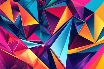 Fototapete - Abstract creative geometric background design.