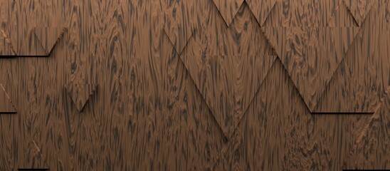 Poster - Abstract modern wooden triangle background, 3d rendering