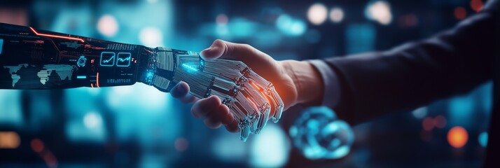 Poster - The Future of Business Embracing HumanRobot Collaboration to drive innovation through automation, strategic partnerships, productivity, and advanced technology in a sustainable, connected world