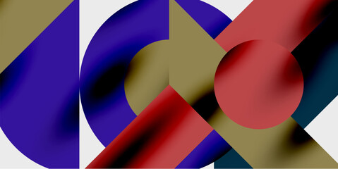 Wall Mural - Vibrant abstract background circles with smooth gradients, creating a dynamic and modern design. Ideal for creative, tech, or contemporary-themed projects