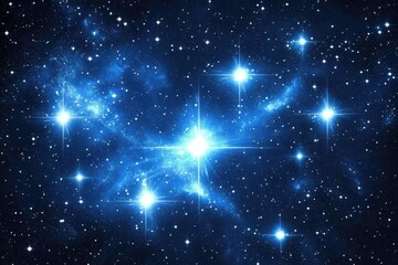 Wall Mural - galactic nebula displaying vibrant colors and bright stars in the infinite night sky, galaxy nebula 