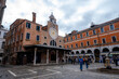 Traditional Street Market in Venice, Italy with Colorful Stalls
