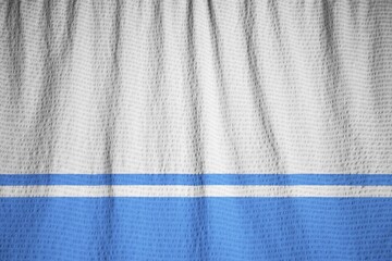 Poster - Ruffled Flag of Altai Republic Blowing in Wind