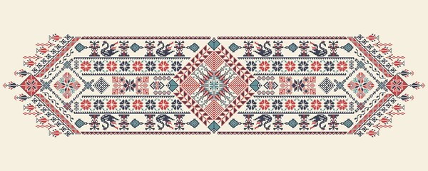 Poster - Tatreez, decorative Palestinian embroidery symbol