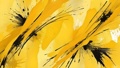 un amarillo brillante y vibrante con una apariencia texturizada similar a la de una acuarela