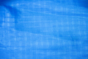 Poster - Background blue surface fabric luxury. Selective focus