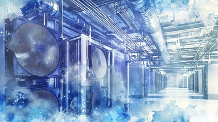 Poster - Technology Infrastructure in Modern Data Center with Cooling Systems