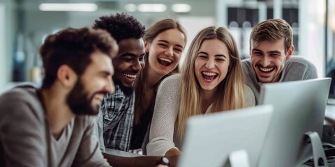 Poster - Team collaboration and creativity play a crucial role in the modern workplace, fostering achievement and innovation through dynamic communication, empowerment, and support among diverse professionals