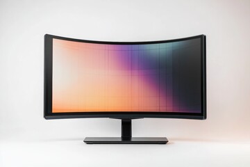 Poster - A computer monitor sitting on a desk