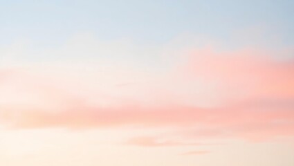 a delicate, pastel-toned blend of peach, coral, and soft sky blue, washed out with a fine grain text