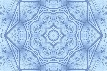 Poster - Abstract blue pattern from foam on the glass