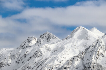 Wall Mural - Pizzo Pradella and Pizzo Fanno after snowstorm, Val Brembana, Lombardy