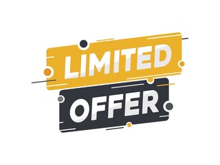 Poster - 'LIMITED OFFER' in bold letters on a yellow textured background