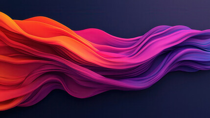 Fototapete - Colorful abstract background with flowing shapes in vibrant hues. This design features smooth curves and gradients, creating dynamic and energetic visual experience