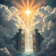 © Gail - Pearly Gates with clouds and Heaven