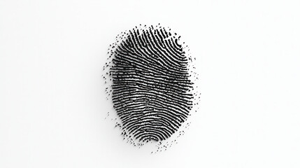 Leinwandbilder - sharp and intricate black and white fingerprint design, showcasing unique patterns and textures. This artistic representation highlights beauty of individuality and identity