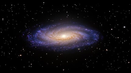 Wall Mural - Majestic Spiral Galaxy Amidst Distant Stars
