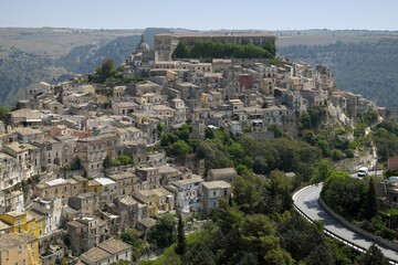 The historic centre of Ragusa Ibla, Sicily, Italy, Europe