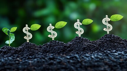 Poster - corporate financial analysis diagram showing the stages of business growth