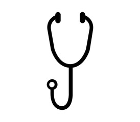 Poster - Stethoscope icon illustrated in vector on white background