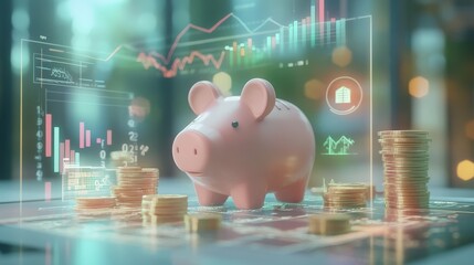 Poster - financial chart highlighting the benefits of automating savings, with visuals showing how direct deposits into savings accounts