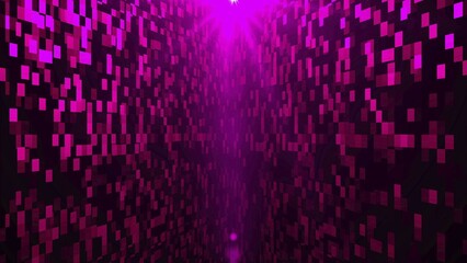 Poster - Abstraction of purple walls with square details, 3d rendering computer generated background