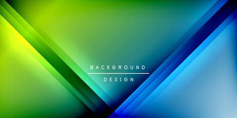 Aufkleber - Dynamic shadow lines geometric shapes