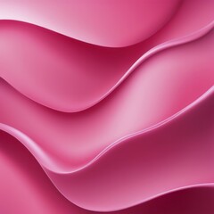Poster - Flowing, wavy abstract design with smooth pink layers, AI generated
