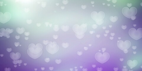 Aufkleber - Colorful romantic hearts bokeh using as background, Valentines Day or Mother Day concept
