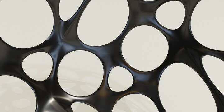 3d rendering. Abstract modern vertical black background, using as header with space for text