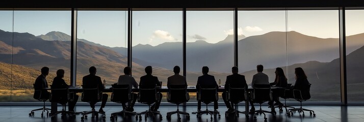 Poster - A productive Strategic Business Meeting is at Mountain View, focusing on collaboration, innovation, and planning for future growth to enhance corporate performance and effectiveness