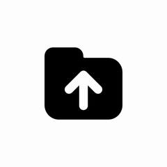 Poster - Upload arrow cloud storage icon vector sig