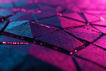 Poster - cyberspace is a wave of network connections. particles interlink through lines