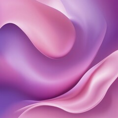 Poster - Abstract artwork featuring pink and purple gradients with smooth, flowing, wave-like patterns, AI generated
