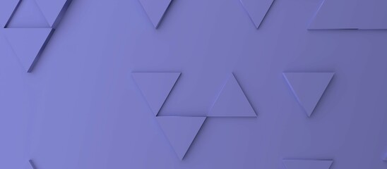 Poster - Abstract modern HEX6667AB triangle background, 3d rendering