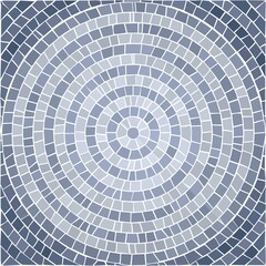 Poster - Mosaic tile vector template, seamless pattern