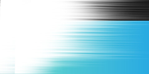 Poster - Black, White and Turquoise Bright Linear Striped Gradient Shapes, Motion Blurs: A Clean, Sleek and Dynamic Contrast, Abstract Creative Design with Horizontal Stripes, Lines