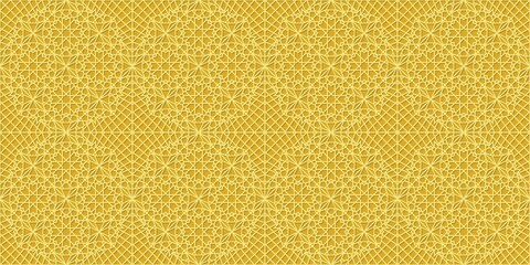 Poster - Islamic gold ornament vector seamless pattern