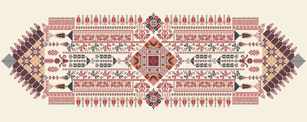 Poster - Tatreez, decorative Palestinian embroidery symbol