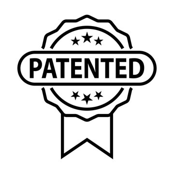 patented stamp icon vector design templates