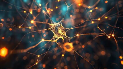 Poster - A 3D rendering of a neuron.