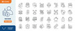 © Cetacons - Income icon set. Containing earnings, money, tax, payment, accounting, paycheck, work, pension, wages, and more icons. Outline Icon Collection. Vector illustration. Editable stroke