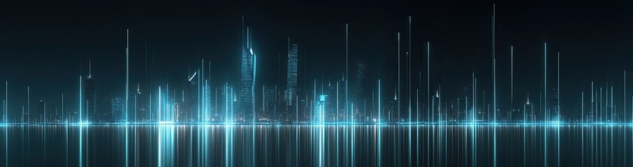 Poster - Bangkok, Thailand: Smart Network and Connection at night