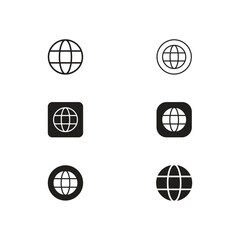 set of web design icons vector illustration for business card flyer design
