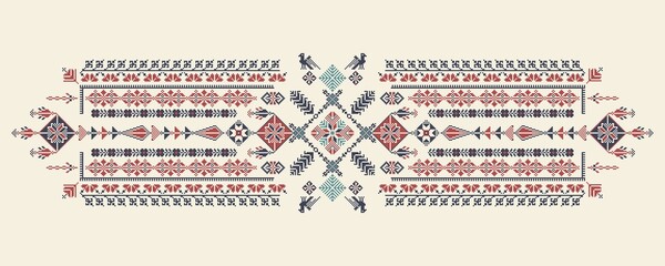 Poster - Tatreez, decorative Palestinian embroidery symbol
