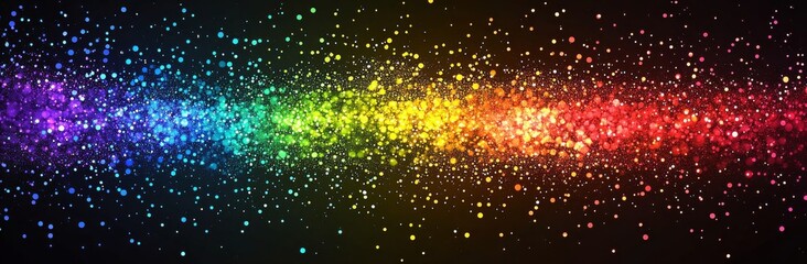 Wall Mural - a euphoric background with sparkling lights and bokeh, perfect for festive events or celebration des