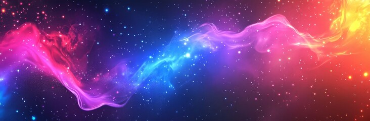 Wall Mural - a euphoric background with sparkling lights and bokeh, perfect for festive events or celebration des