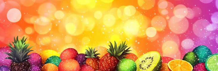 Wall Mural - a euphoric background with sparkling lights and bokeh, perfect for festive events or celebration des